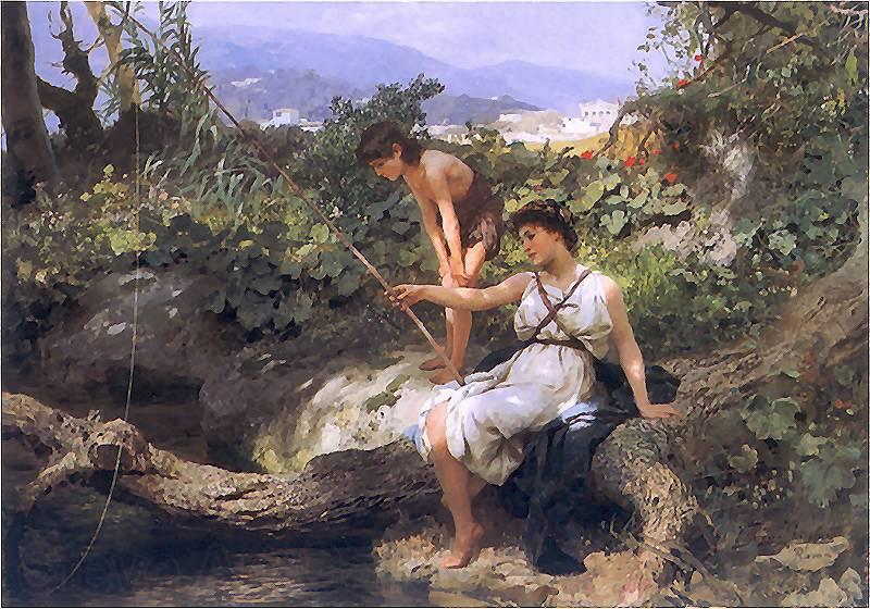 Henryk Siemiradzki Roman bucolic Spain oil painting art